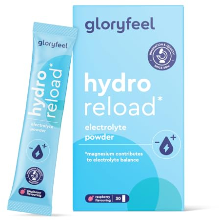 Electrolitos Hidratación FRAMBUESA - 30 Sobres, 1590mg Sales Minerales para el deporte y la recuperación - Bebida isotónica baja en azúcar y en calorías - Electrolitos en polvo con Vitamina C y B6