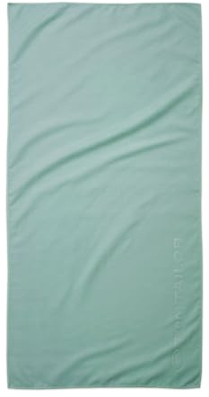 TOM TAILOR Fitnesstuch, 70x140 cm, 80% Polyester, 20% Polyamid/ Microfaser, mit feiner Kettelnaht und Logoprägung, SPORTS TOWEL Türkis (Fresh Sage)