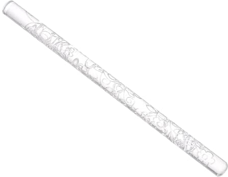 CoCud Acrylic Rolling Pin, 6.3 Length, Acrylic Safflower Pattern Non-Stick Surface Textured Baking Roller - (Applications: for Baking Pastry Bread Making)