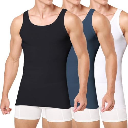 Smart Sir Débardeur Homme 100% Coton Matière Douce, Marcel Homme Lot de 3/5