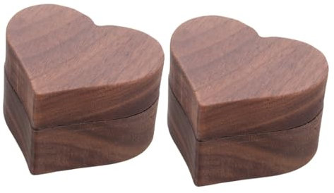 SAFIGLE 2stücke Herzförmige -ringbox Mit Magnetverschluss Eleganter Schmuck-organizer Für Verlobungsringe Und Hochzeitszeremonien Als Für