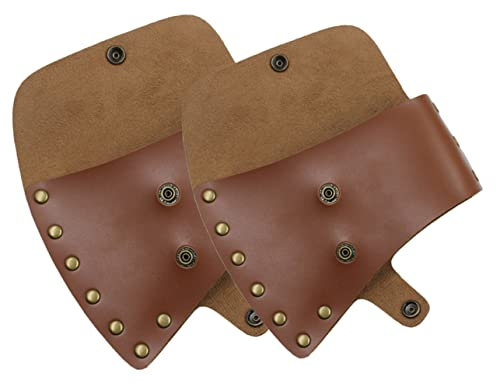 OSALADI Axe Head Guard for Camping Axe Sturdy Leather Protective to Carry for Outdoor Activities