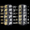 cobee 2 Boxen Mischen Nail Charms, Metall Gold Silber Nagel Edelsteine Deko Stern Schleifen 3D Nail Dekorationen für Nageldesign Zubehör