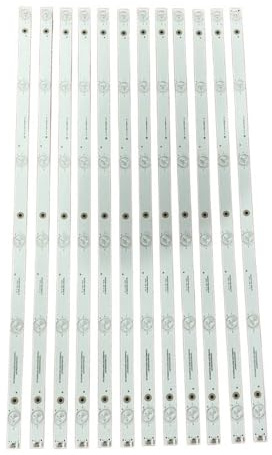WHARGTSL LED Backlight Strips 6LED Fit For Sharp LC-65CUG8052E LC-65CUG8062E LC-65UI7252K RF-AJ650E30-0601S-01 A4 LY.2Q903G001 LSC650FN04(Kit 12pcs For 1 TV)