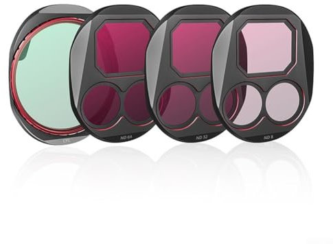 ND-Filter für DJI, 4 Stück Filter-Set für Mavic 4 Pro, Hochleistungs-ND-CPL-Filter für atemberaubende Luftaufnahmen und Videografie