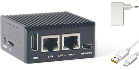 youyeetoo FriendlyElec R76S RK3576 - Placa de desarrollo de router NanoPi R76S (8 núcleos, 2,2 GHz, 2 x 2,5 G, 6 tapas de NPU, ranura M.2 y USB 3.2, IoT/Linux/Android (4 GB de RAM, 32 GB eMMC, con