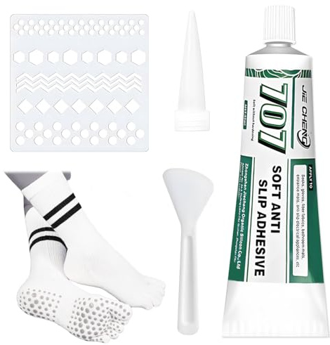 Socken Stopp Anti Rutsch Set, Sock Stop, Sock Stop Creme, 50 ml | Antirutsch Kleber für Socken Stopper Flüssigkeit, Sockenstopper für Wollsocken, für Handschuhe, Socken