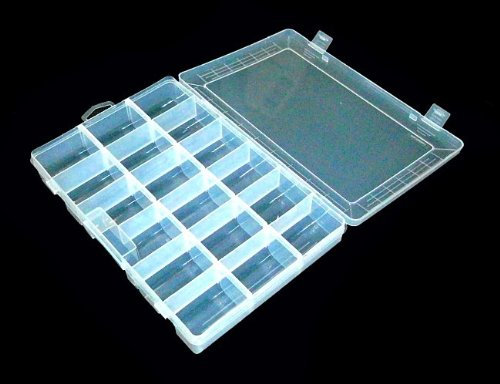 Sortimentskasten groß Transparent 18 Trennfächer ZD925D