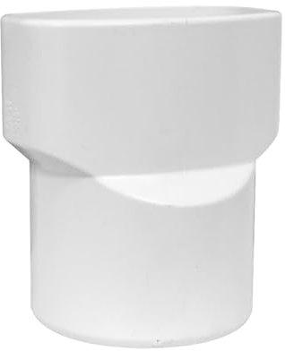 First Plast - Gouttière PVC carrée BEST - Manchon PVC M Ø80 - F 92x57 pour tube BEST- blanc - First Plast