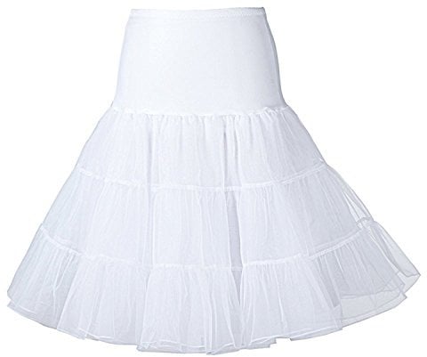 50's Petticoat Underskirt Retro Vintage Swing 1950's Rockabilly White, Black 14 Colours