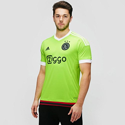 adidas Herren Trikot Ajax Replica Spieler-Auswärts, Solar Green/White/Black, XL