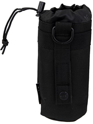 Sac Poche de Bouteille d'eau Porte Bouteille Système Molle Tactique pour Camping - Noir