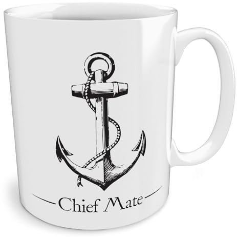 Black Raven Design - Naval Rank | Chief Mate, Ceramic Mug, 11fl oz