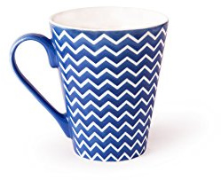 Excelsa Enjoy Mug, Porcellana, Azzurro, 10 x 10 x 8.5 cm
