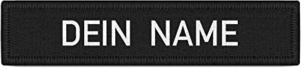 Copytec Namenschild Patch schwarz Namen Uniform individuell personalisiert #24128
