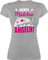Shirt Damen - Hobby Outfit - Echte Mädchen Angeln Fisch - S - Grau meliert - angelshirts angelbekleidung Angler Funshirts für Frauen Tshirt Frau Angel Tshirts Fischerei t-Shirt fischen tailliert