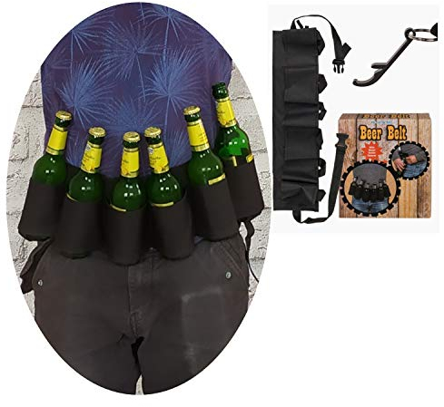 Unbekannt Bier Gürtel mit Flaschenöffner für 6 Flaschen -