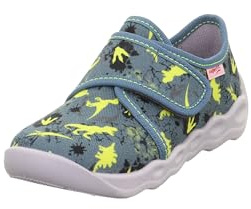 Superfit Jungen Bubble Blau/Mehrfarbig 8040 Hausschuhe, Blau Mehrfarbig 8040, 24 EU