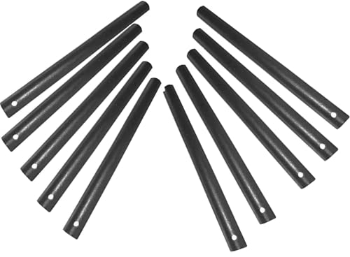 10-Pack Feuerstarter Rod Magnesium Rod Feuerstein 8x0.8cm Mit Loch, Ferrocerium Feuerstein, Feuerstein Stick, Premium Feuerzeug Notfall Überlebenswerkzeug im Freien für Reisen Camping Wandern