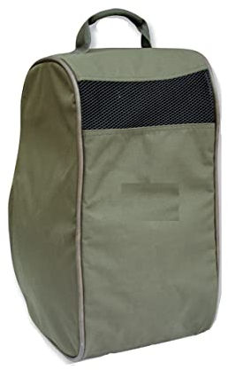 Farm Cottage Brands Sac de transport pour bottes Wellington, fermeture éclair sur toute la longueur, poche latérale, reniflard en maille pour aider à sécher et arrêter les moisissures, se replie à