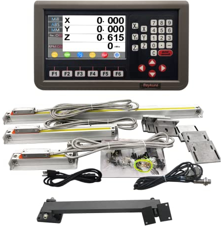170 mm, 320 mm, 970 mm, linearer Glas-Skalen-Encoder mit 3-Achsen-Digitalanzeige, digitale Anzeige für Fräsmaschinen