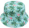ZLYC Männer Frauen Sommer Fischerhüte Obst Hut, Flamingo-Palme, One Size