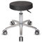 Staboos Rollhocker bis 160 kg - Gel-Polster Sitz rund - Praxishocker mit Rollen - Drehhocker höhenverstellbar (50 cm bis 65 cm) Rundhocker