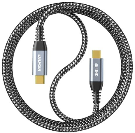 USB C to USB C Cable 3ft, USB 3.2 Gen 2X2 Cable, 4K USB C Monitor Cable, 20Gbps High Speed Data Transfer, 100W Charging, for MacBook Pro, Dell, Arzopa, Galaxy, USB C for Portable Monitor