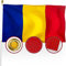 XIFAN Rumänische Flagge aus Premium-Nylon, 7,6 x 12,7 cm, doppelseitig, strapazierfähig, 210D, rumänische Nationalflaggen, die stärkste und langlebigste mit genähten Streifen/4-Nähten-Saum/Messingösen