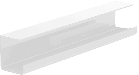 Imtrub Gestión de cables debajo del escritorio - Bandeja de gestión de cables - Para estudio, estante de cables de 15 pulgadas, protección contra incendios ignífuga, sin dejar rastro, adhesivo de