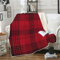 XPINGO Weihnachten Kuscheldecke Sherpa Decke 130x150 cm Mikrofaser Super Weich und Warme Winter Blanket 3D Weihnachten Plaid Wohndecke Fleecedecke Flauschige Sofadecke für Sofaüberwurf Tagesdecke