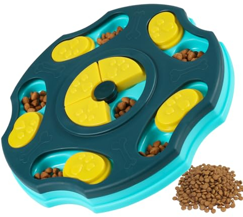 Radsocken Dog Puzzle Slow Feeder, Interactive Puzzle Toys for Dogs Training & Mental Stimulating, Treat Dispenser (Blue)