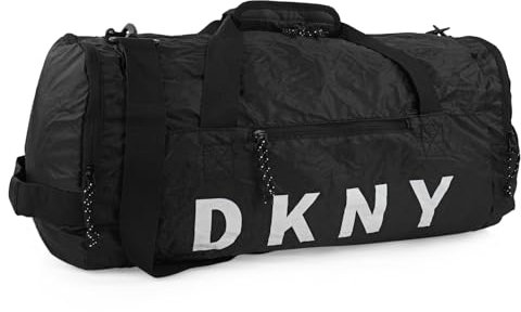 DKNY - Reisetasche - Handgepäck Tasche - Praktische Reisetasche für Urlaub und Sport. Weichgepäck Reisetasche, Schwarz