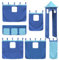 vidaXL Vorhänge, Vorhang Set für Hochbett Spielbett Kinderbett, Bettvorhang mit Turm, Spielvorhang Unterbettvorhang Kinderzimmer, Blau Polyester