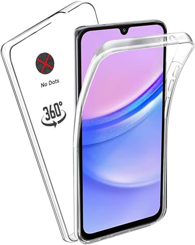 KP TECHNOLOGY Front and Back Case for Samsung Galaxy A15 - (360°) Full Complete Protection Samsung Galaxy A15 5G Case (Clear)