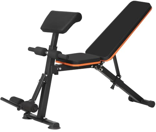 Panana Multi-Functional Gym Bench Adjustable Weight Bench Roman Chair Adjustable Situp Decline Flat Bench for Hyper Back Extension, Full-Body Workout