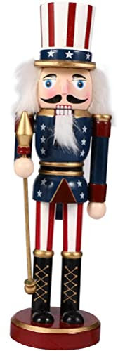 Itonash Soldats Casse-Noisette, Figurines de Casse-Noisette Traditionnelles de Noël de 25 Cm Soldat Peint en Bois de Pin de qualité Supérieure pour la Décoration de Fête d'arbre de Noël