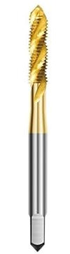 FADGOOD HSS Sprial Machine Bouchon Taraud Titane Enduit 6542 Taraud À Vis Sprial Taraud,M10x1,25