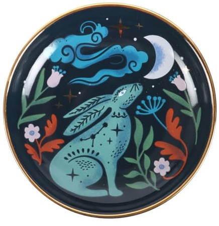 Something Different Midnight Hare Trinket Dish (One Size) (Multicoloured)