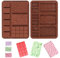 GXGM Moule Tablette Chocolat, Break-Apart Moule à Chocolat,Moule à Tablette de Chocolat en Silicone,Facile à Démouler,Moules pour Barres Protéinées et Énergétiques pour Pralines, Gaufres, 2 pièce