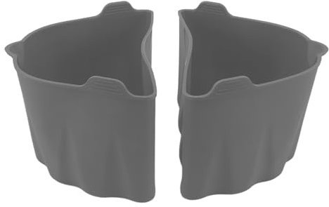 GRCFUMO 2PCS Slow Cooker Liner, 2 in 1 Silikon wiederverwendbares Crock Pot -Einsatzzubehör, robuste Restaurantteiler -Einsätze für 6 Liter Pot (Gray)