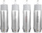 High Fidelitys Spine musicali argentate a vite maschio adattatore per amplificatori e altoparlanti audio autentico