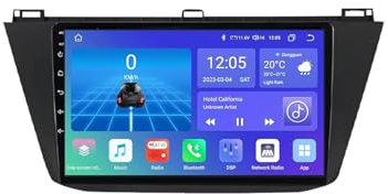 Android 13 navegación del Coche para Volkswagen Tiguan 2 MK 2016-2019 con CarPlay Android Auto 9 Pantalla Táctil Radio Coche con WiFi/4G/GPS/RDS/DSP/USB Reproductor Multimedia(8G+256G)