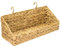 HMF Hängekorb geflochten aus nachhaltiger Wasserhyazinthe, Aufbewahrungskorb zum Aufhängen | 40 x 15 x 15 cm