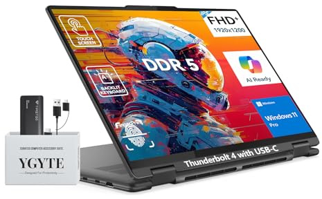 Lenovo Yoga 7i 2 in 1 Laptop Touchscreen, 16 FHD+ 360 Foldable Touch Screen Convertible, Intel Core Ultra 7, Windows 11 Laptop |Backlit |Fingerprint |YGYTEaccessory|16GB DDR5 RAM 512GB SSD+512GB PSSD