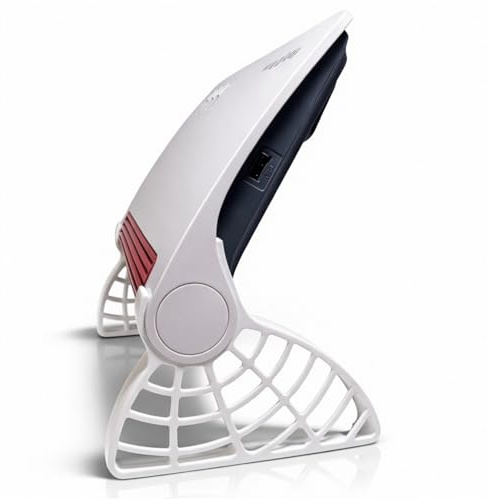PRINTKERN Supporti adatti per Fritz!Box 7590 Router | Set per una maggiore stabilità e una migliore ventilazione | Attacco su misura | Stabile supporto per Fritzbox 7590 | bianco