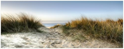 Wallario Küchenrückwand selbstklebend 115 x 50 cm, Motiv: Weg durch die Dünen zum Strand am Meer | Spritzschutz abwischbar & pflegeleicht