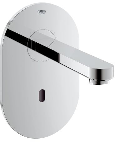 GROHE 36273000 Euroeco Cosmopolitan E Façade murale sans mitigeur infra rouge, Chrome