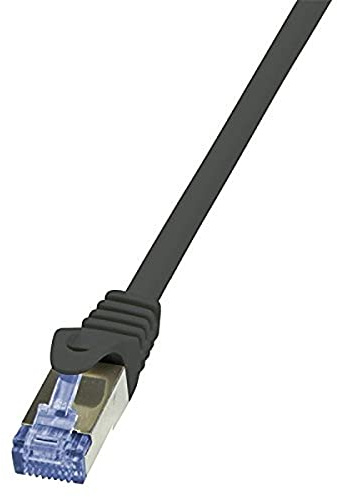 LogiLink CQ3073S Cat.6A 10G S/FTP PIMF PrimeLine Ethernet Cable Cat 6, 5 Meter Length, Black
