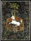 Bumblebeaver Painting Medieval Tapestry Unknown Hunt Unicorn Captivity Poster Print Farbe MITTELALTERLICH